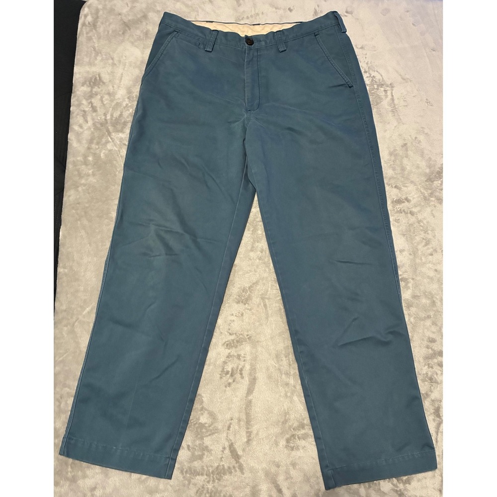 Repreve Mens Straight Leg Chino Pants Blue Cotton Blend 34x34 1011058